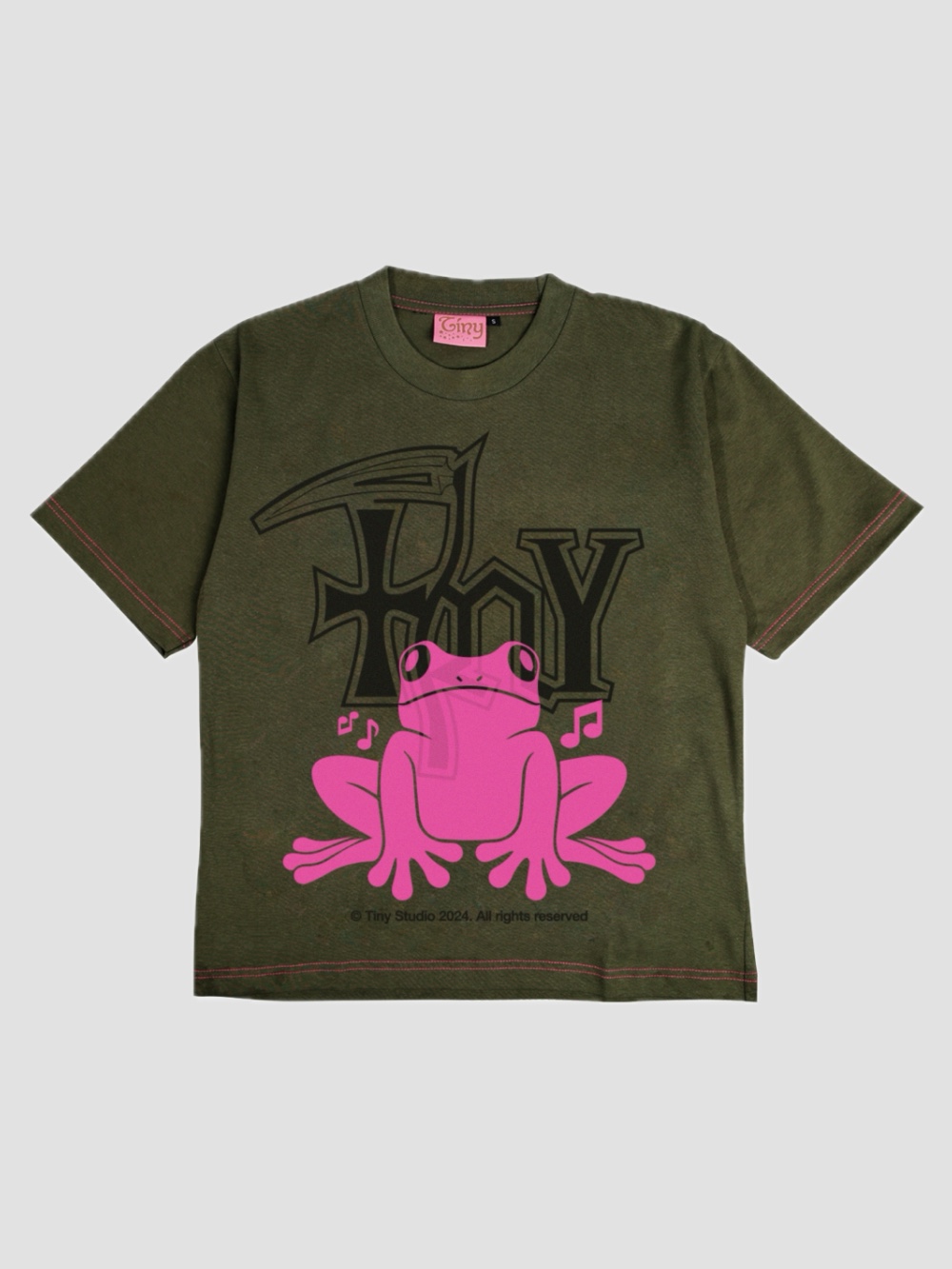 TIny Studio Frog Cropped T-Shirt